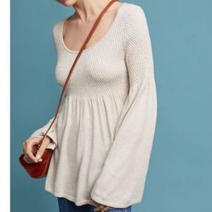 Anthropologie smocked sweater